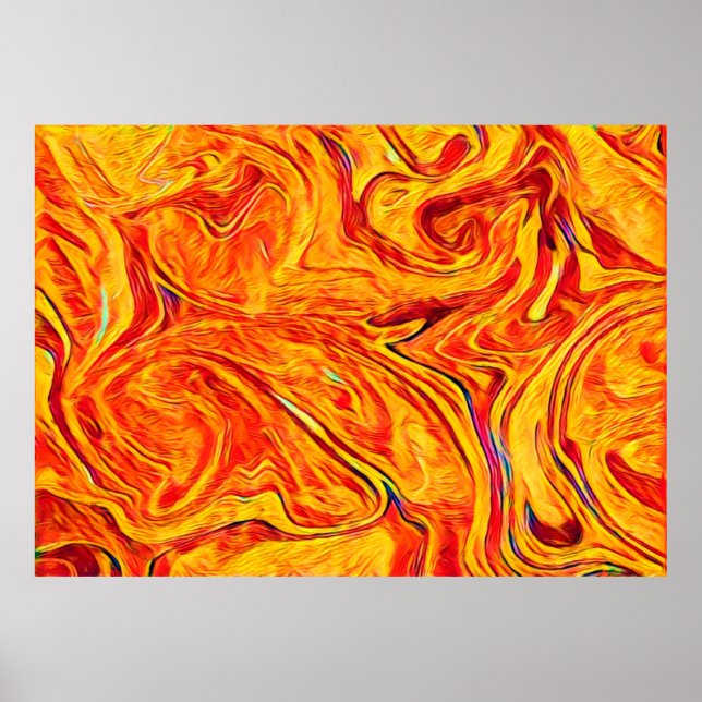 Poster Abstract twirl waves texture backgruond. Bright co (Frente)