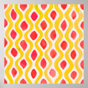 Poster Abstract watercolor background