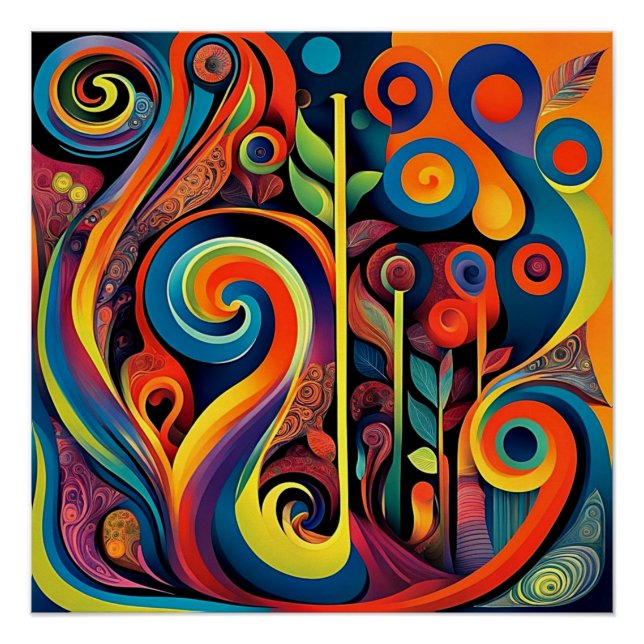 Pôster Abstracta Psychedelica 12 (Frente)