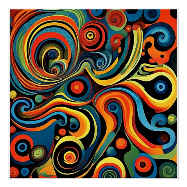 Pôster Abstracta Psychedelica 13 (Frente)
