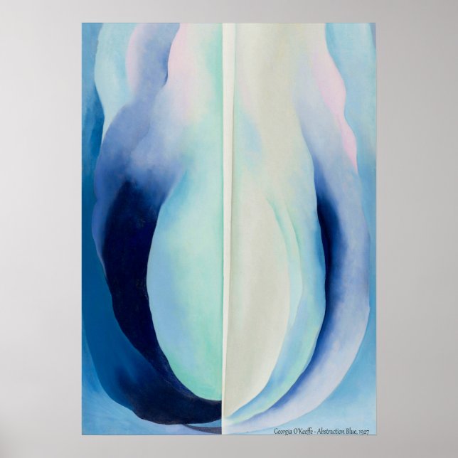 Poster Abstraction Blue by Georgia O'Keeffe (Frente)