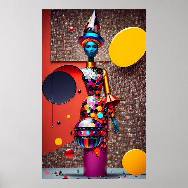 Poster Abstraction of the Astro-Witch (Frente)