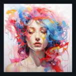 Poster Abstractipop1<br><div class="desc">Apresentando Abstractipop1, uma explosão visual que celebra a união de dois mundos artísticos: o expressionismo abstrato e a arte pop. Mais do que uma peça de arte, é uma afirmação estilística que enriquecerá qualquer espaço. As cores vibrantes e enérgicas, espalhadas de forma abstrata, sobre a imagem de uma garota com...</div>