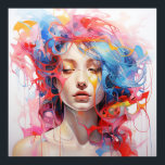 Poster Abstractipop1<br><div class="desc">Apresentando Abstractipop1, uma explosão visual que celebra a união de dois mundos artísticos: o expressionismo abstrato e a arte pop. Mais do que uma peça de arte, é uma afirmação estilística que enriquecerá qualquer espaço. As cores vibrantes e enérgicas, espalhadas de forma abstrata, sobre a imagem de uma garota com...</div>