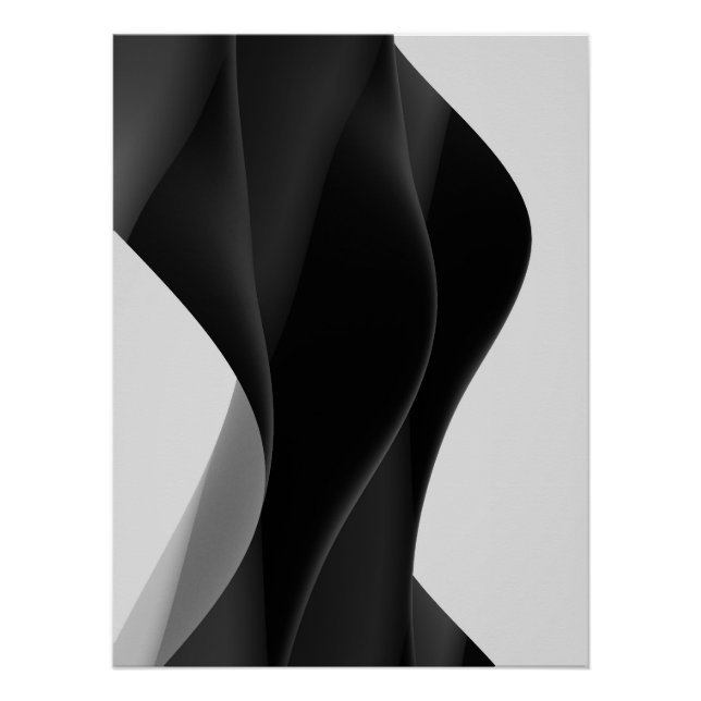 Pôster Abstrait BLACK (Frente)