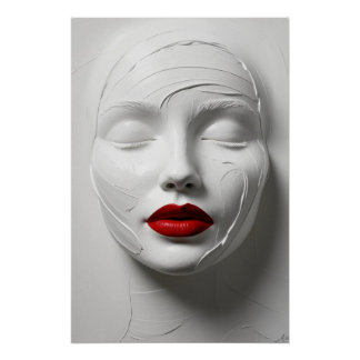 Pôster  Abstraktes Gesicht Poster