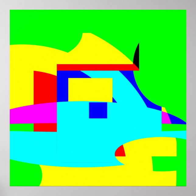 Poster Abstrato (Frente)