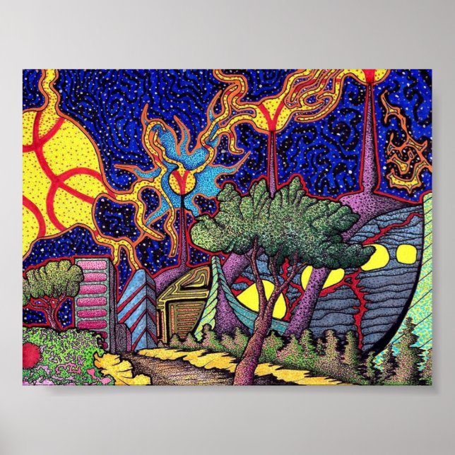 Poster Abstrato (Frente)