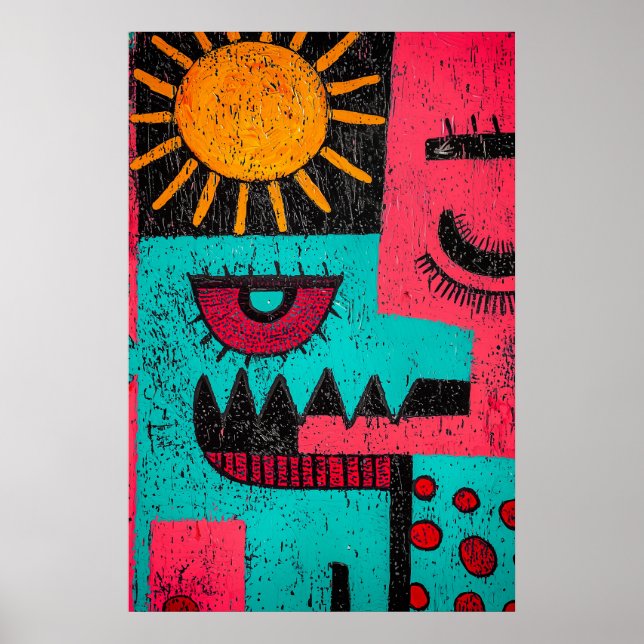 Poster abstrato 878 (Frente)