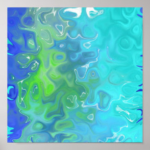 Poster abstrato 88,8 de Cores