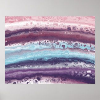 Poster Abstrato acrílico pour wall art