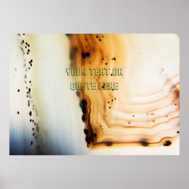 Poster Abstrato Agate Padrões (Frente)