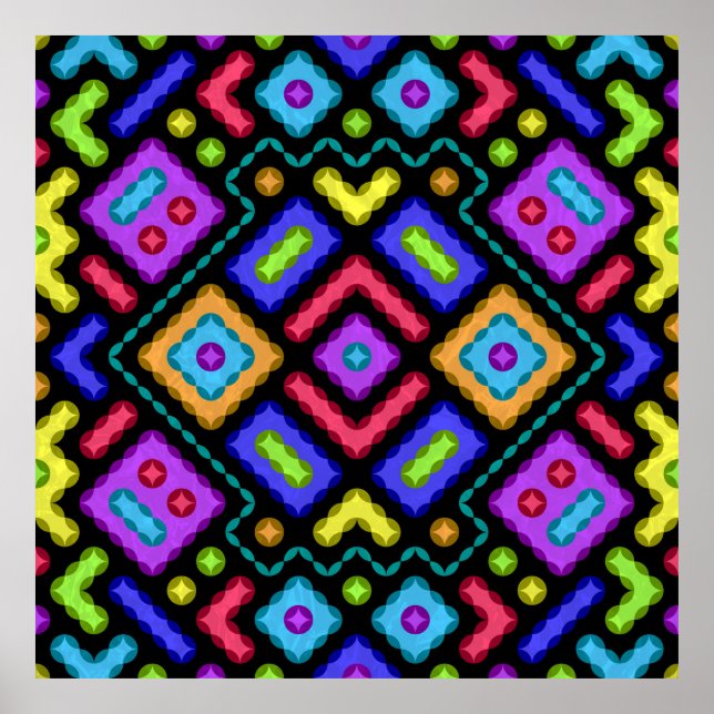 Poster Abstrato alongado (Frente)