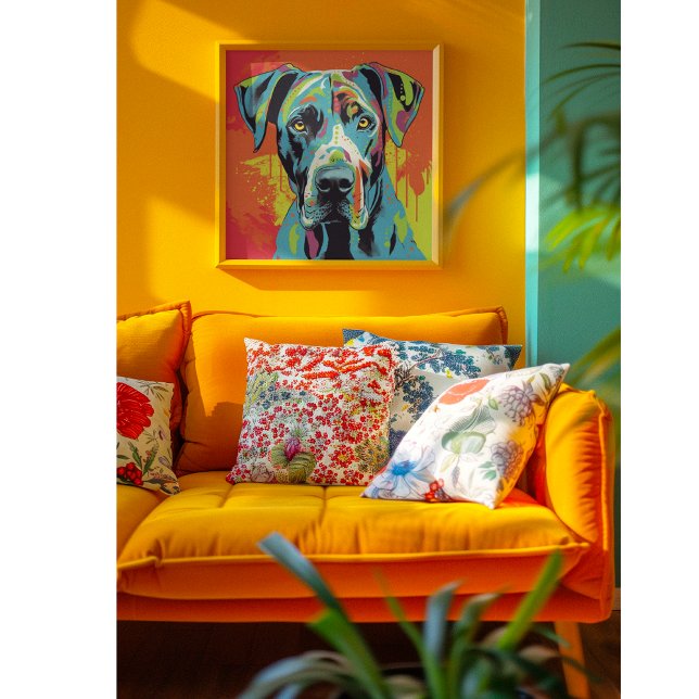 Poster Abstrato Animal, Grande Dane (Criador carregado)