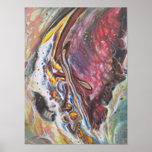 Poster Abstrato Art - A asa da borboleta