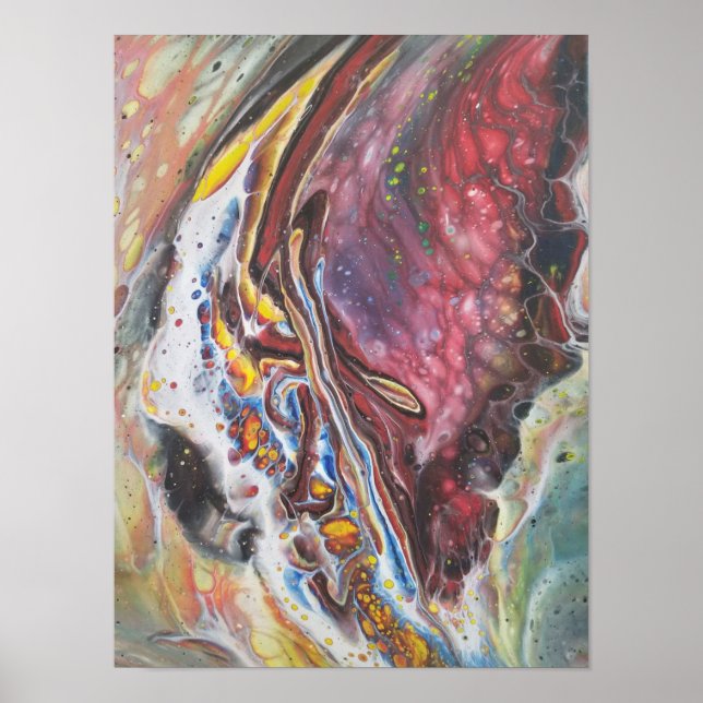 Poster Abstrato Art - Asa da Borboleta (Frente)