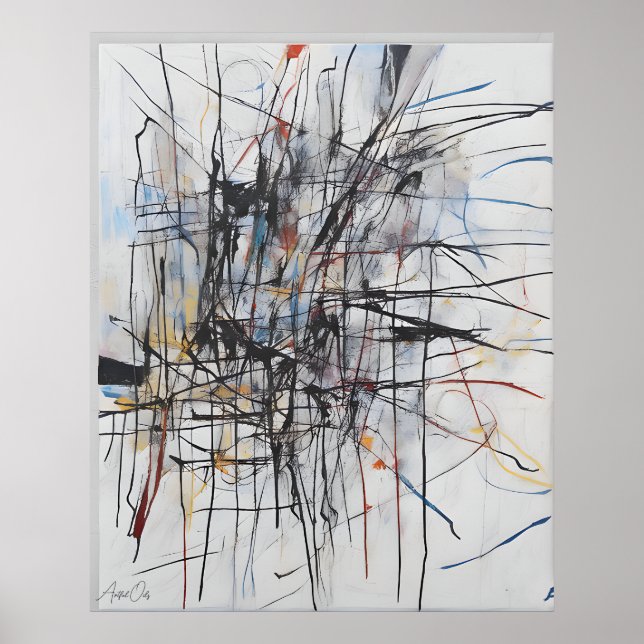 Pôster | Abstrato Art | Conteúdo AI (Frente)