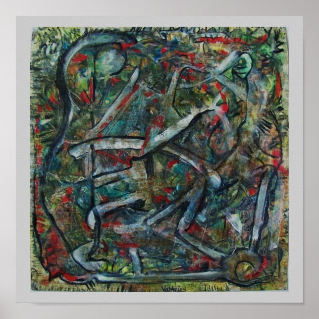 Poster Abstrato Art de ValAries Pachydermatous (Frente)