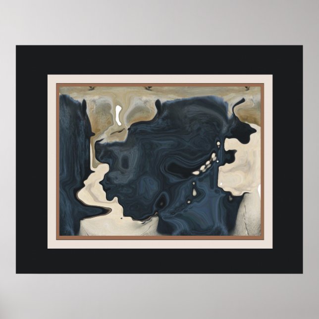 Poster Abstrato Art - Mulher Orental (Frente)