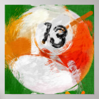 Abstrato Art Nº 13 Billiards Ball
