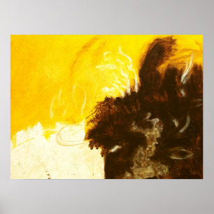Pôster Abstrato Art Painting Drivers Splatters Yellow Bro