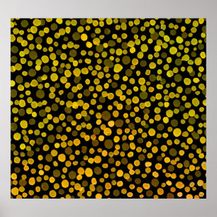 Poster Abstrato Art: Pontos criativos de aquarela.