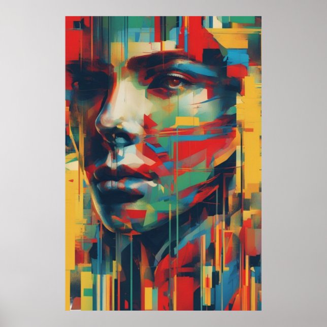 Poster Abstrato Art Whimsical Lady of Art Digital (Frente)