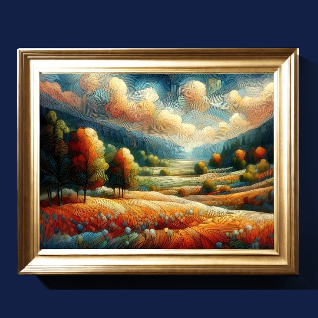 Poster Abstrato Artística Paisagem (Criador carregado)