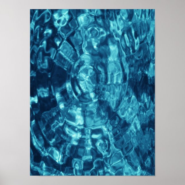 Poster Abstrato azul (Frente)