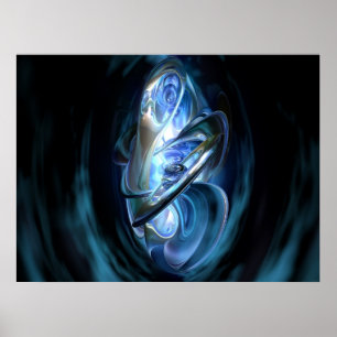 Poster Abstrato azul