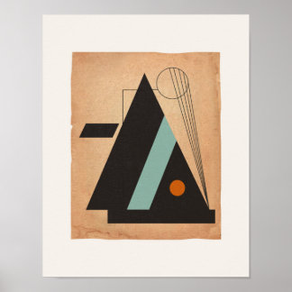 Poster Abstrato Bauhaus nº 3