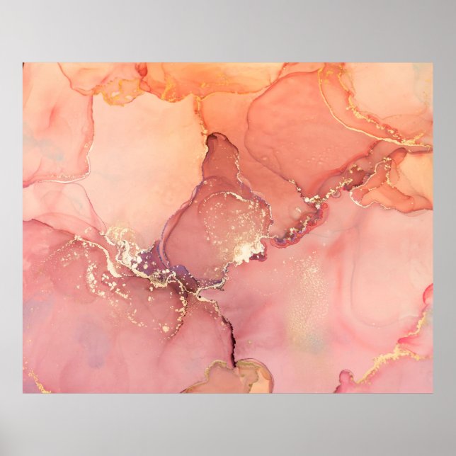 Poster Abstrato beige, fundo castanho, papel de parede. M (Frente)