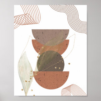 Poster Abstrato boho Design minimalista