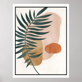 Poster Abstrato Boho e Arranque moderno do clipe 2026