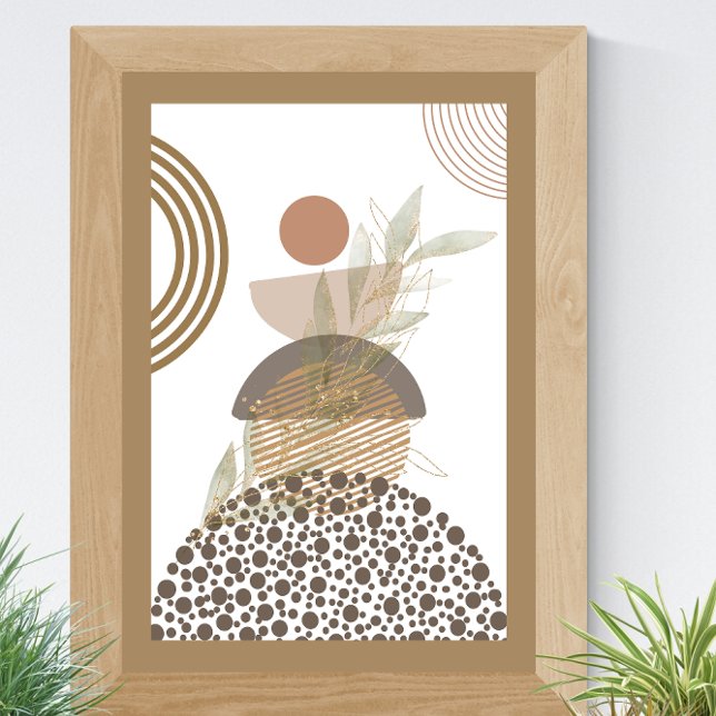 Poster Abstrato boho minimalista (Criador carregado)
