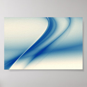 Pôster Abstrato bonito do azul