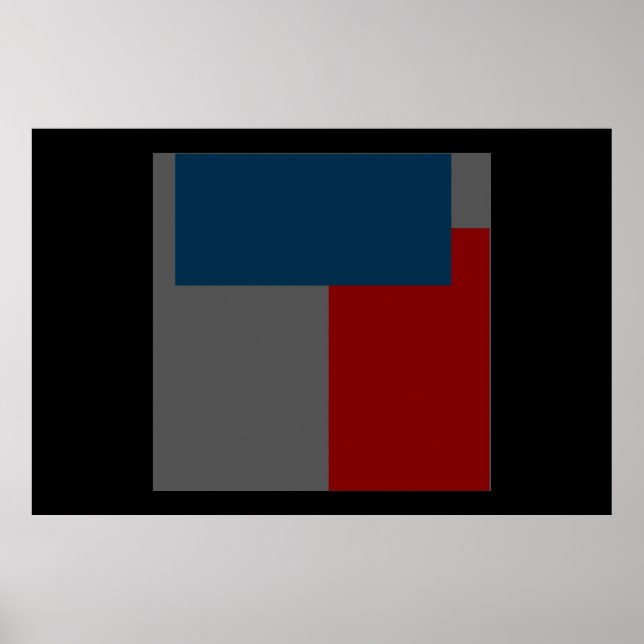 Poster Abstrato Contemporâneo Moderno (Frente)