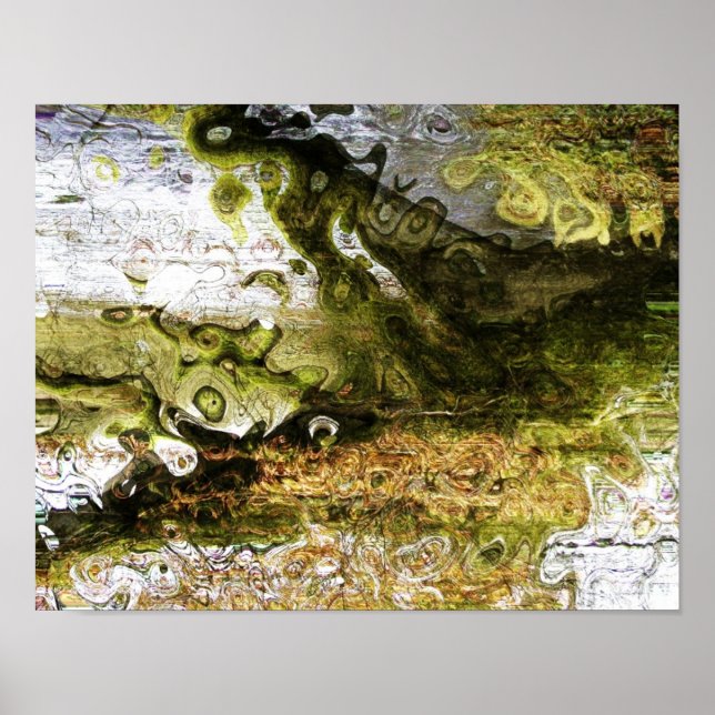 Pôster Abstrato - Cores giratórias (Frente)