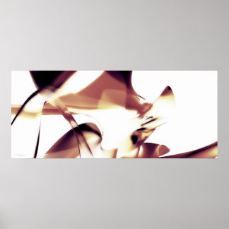 Poster Abstrato.Curvas