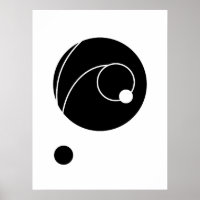 Abstrato Curve Linhas e Círculos Arte | Modern Geo