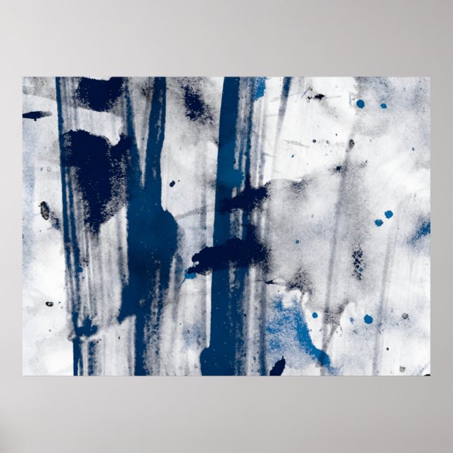 Poster Abstrato d aquarela no papel. Textura artística co (Frente)