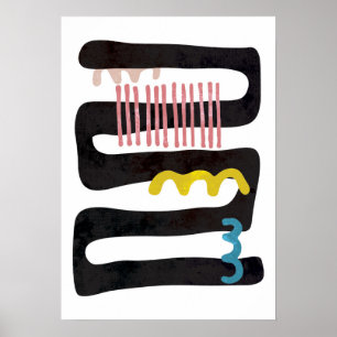 Poster abstrato da arte contemporânea