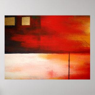 Poster abstrato da arte da pintura do original