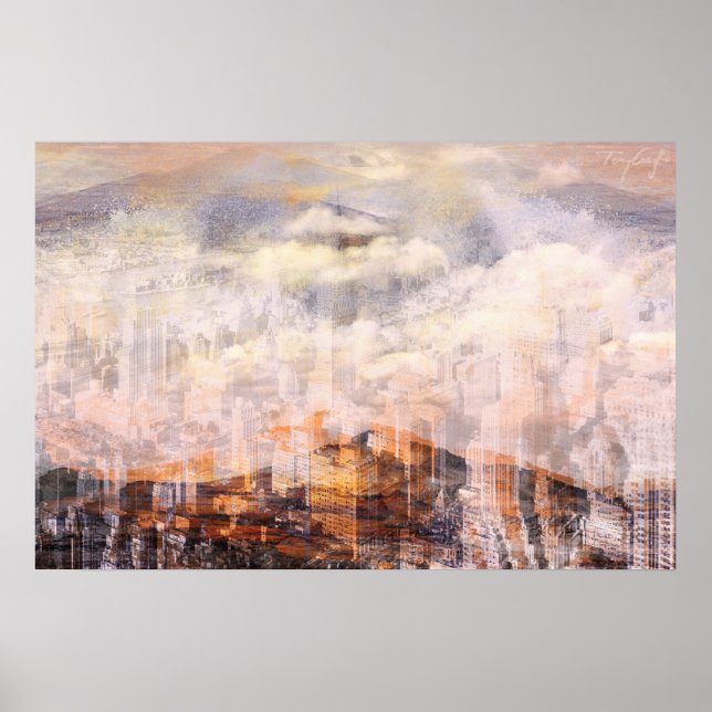 Poster Abstrato da cidade (Frente)