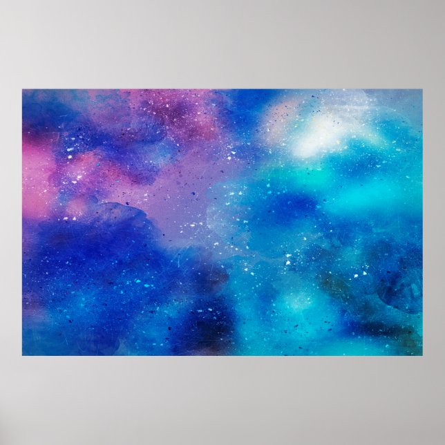 Poster Abstrato da nuvem do céu em segundo plano (Frente)