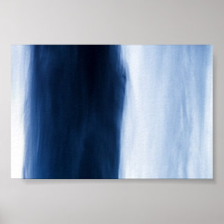 Poster Abstrato de água azul