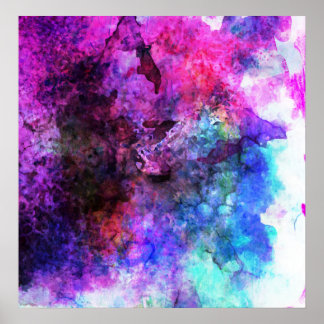 Poster Abstrato de Aquarela Puro Fabulosa