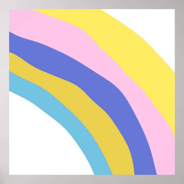 Poster abstrato de arte colorida (Frente)