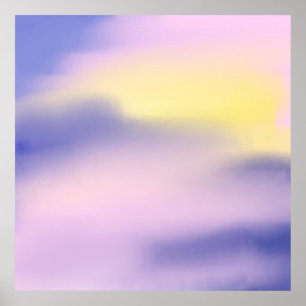 Poster abstrato de arte colorida