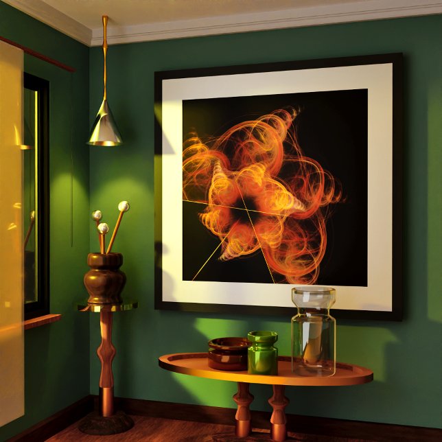 Poster Abstrato de arte leve (Lightworks Abstract Art Poster)